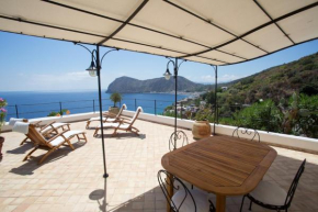 2 bedrooms house at Lipari 300 m away from the beach with sea view furnished terrace and wifi Lipari